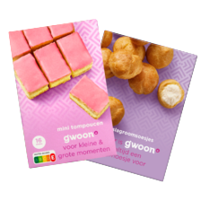 g'woon mini tompoucen of slagroomsoesjes